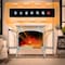 Edendirect 23.46'' Freestanding Electric Fireplace Heater, Adjustable Brightness and Heating Mode, Beige S230B-BEIGE - alternate 7